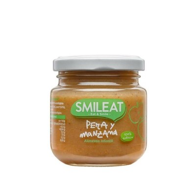 Smileat Pera y Manzana Ecológico 130g