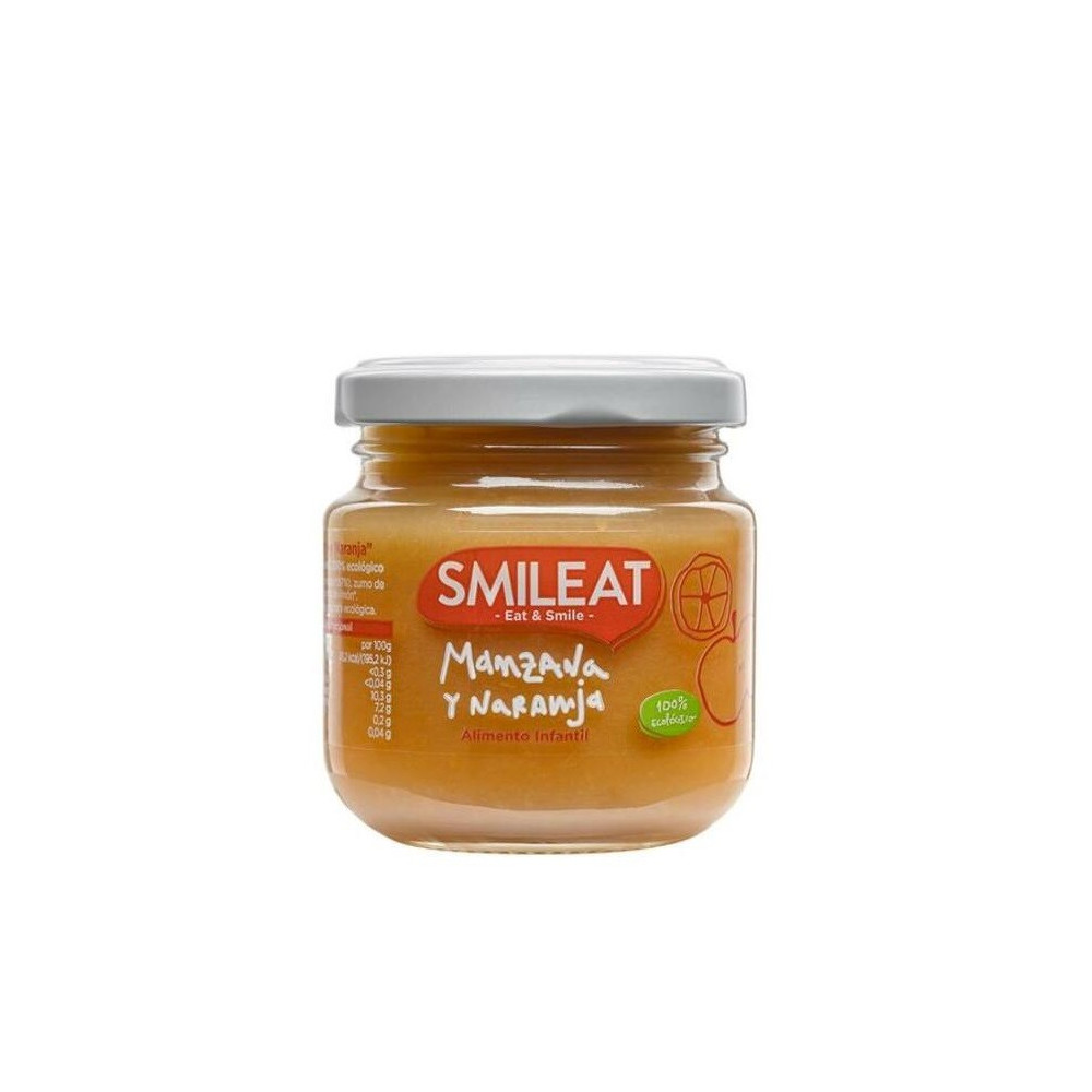 Potito de Manzana y Naranja Smileat Bio 130g - Ecocash