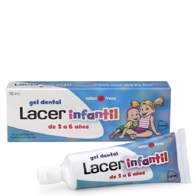 Lacer Gel Dentífrico Infantil Sabor FRESA 50ml