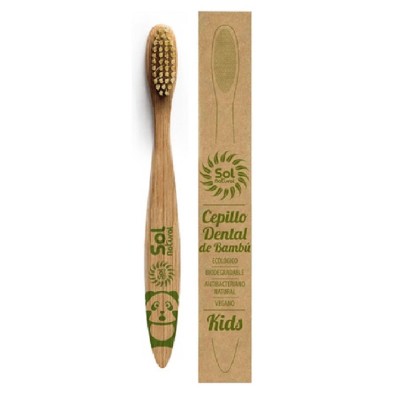 Sol Natural Cepillo Dental de Bambú Kids Medio