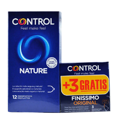 PACK Control Nature Preservativos 12Uds+3Uds GRATIS Finissimo Original