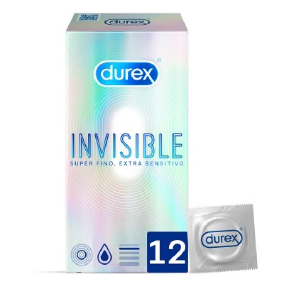 Durex Invisible Extra Sensitivo Preservativos 12 Uds