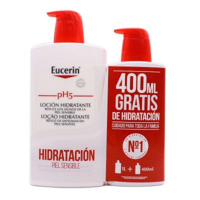 PACK Eucerin pH5 Loción Hidratante 1L+400ml GRATIS