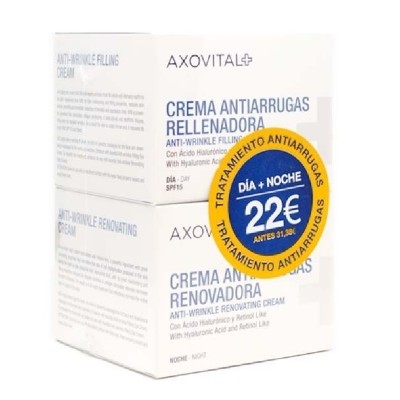 PACK Axovital Crema Antiarrugas Día y Noche 50ml+50ml