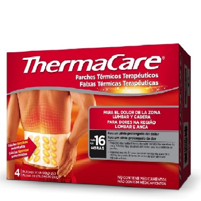 Thermacare Parches Térmicos Zona Lumbar y Cadera 4 Uds