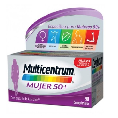 Multicentrum Mujer 50+ 90 Comprimidos