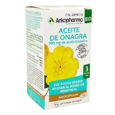 Onagra Aceite Arkocápsulas 50 cápsulas