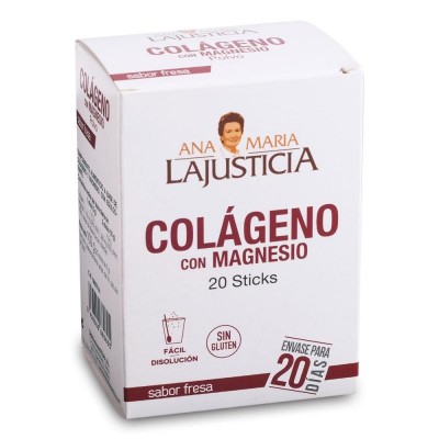 Ana María Lajusticia Colágeno con Magnesio 20 Sticks Sabor Fresa