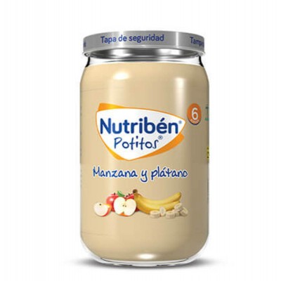 Nutribén Potitos Manzana y Plátano 235g